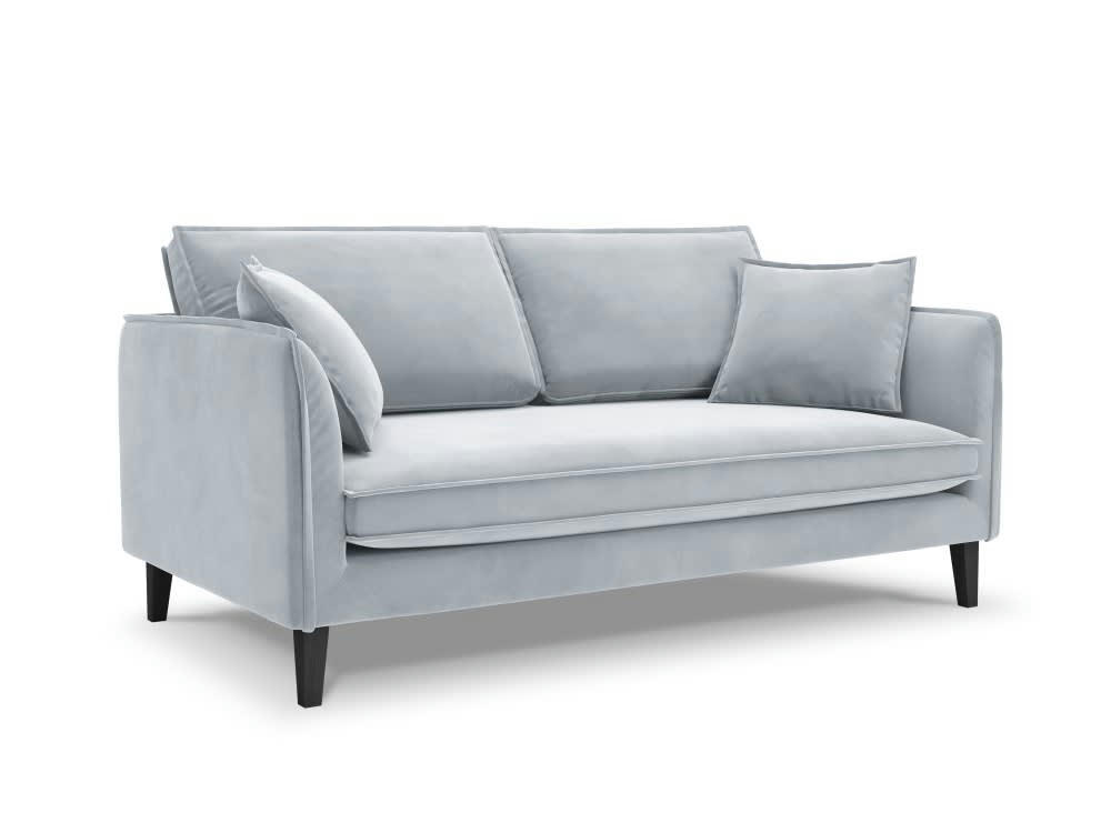 PROVENCE - Canapé 3 places en velours bleu clair
