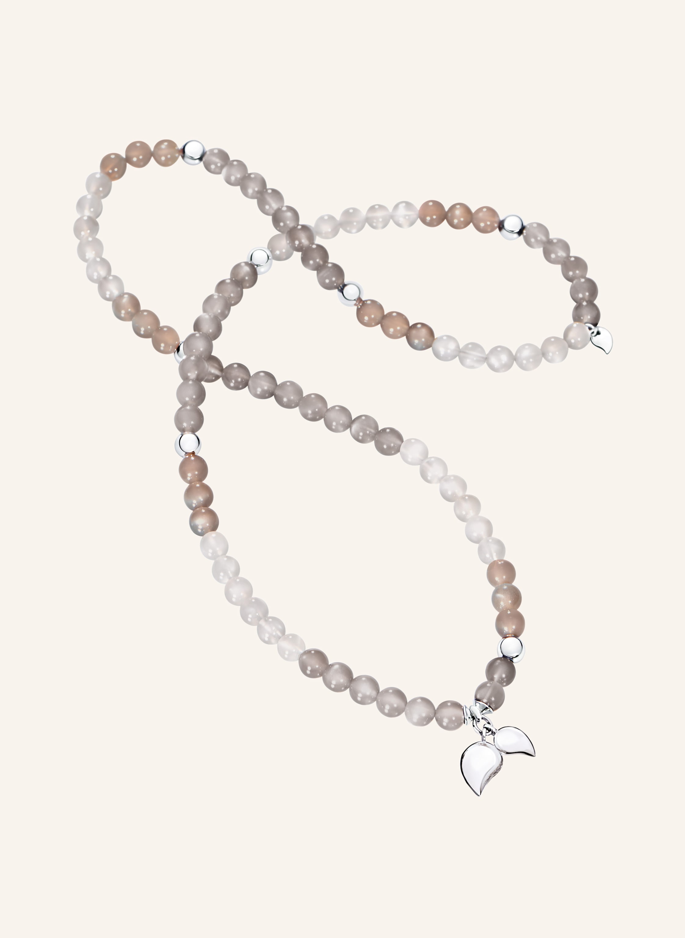 TAMARA COMOLLI Armband BRACELET INDIA 'CASHMERE' MEDIUM aus 18 Karat Weißgold und Mondsteinen