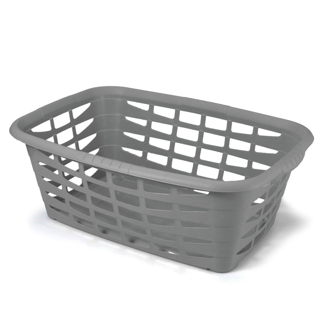 Cesto de roupa cinza 40l