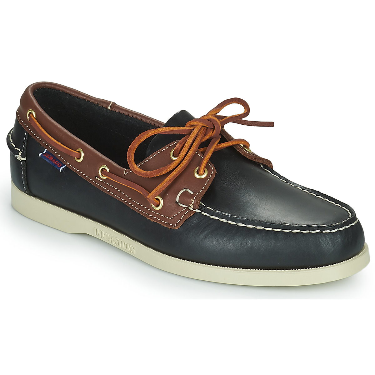 Sebago - PORTLAND WAXY LEA - Black / Brown