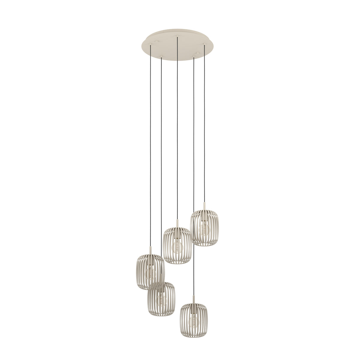 EGLO hanglamp Romazzina - e27 - ø 50 cm - zandkleur
