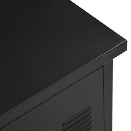 NNEVL Desk with Drawers Industrial Black 120x55x75 cm Steel