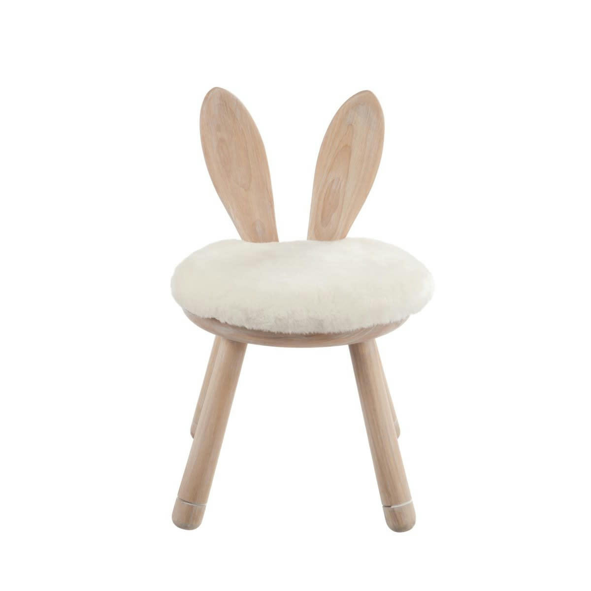 - Chaise Enfant en Bois Oreilles de Lapin
