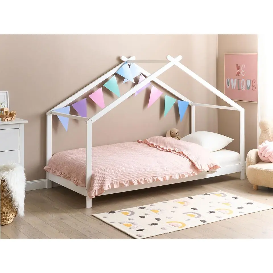 ORLU - Kinderbed - Wit - 90 x 200 cm - Dennenhout