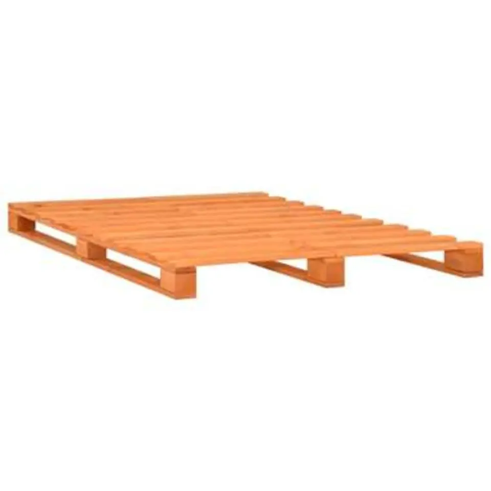 vidaXL - Bed frame pallet - Bruin - Massief grenenhout - 180x200 cm