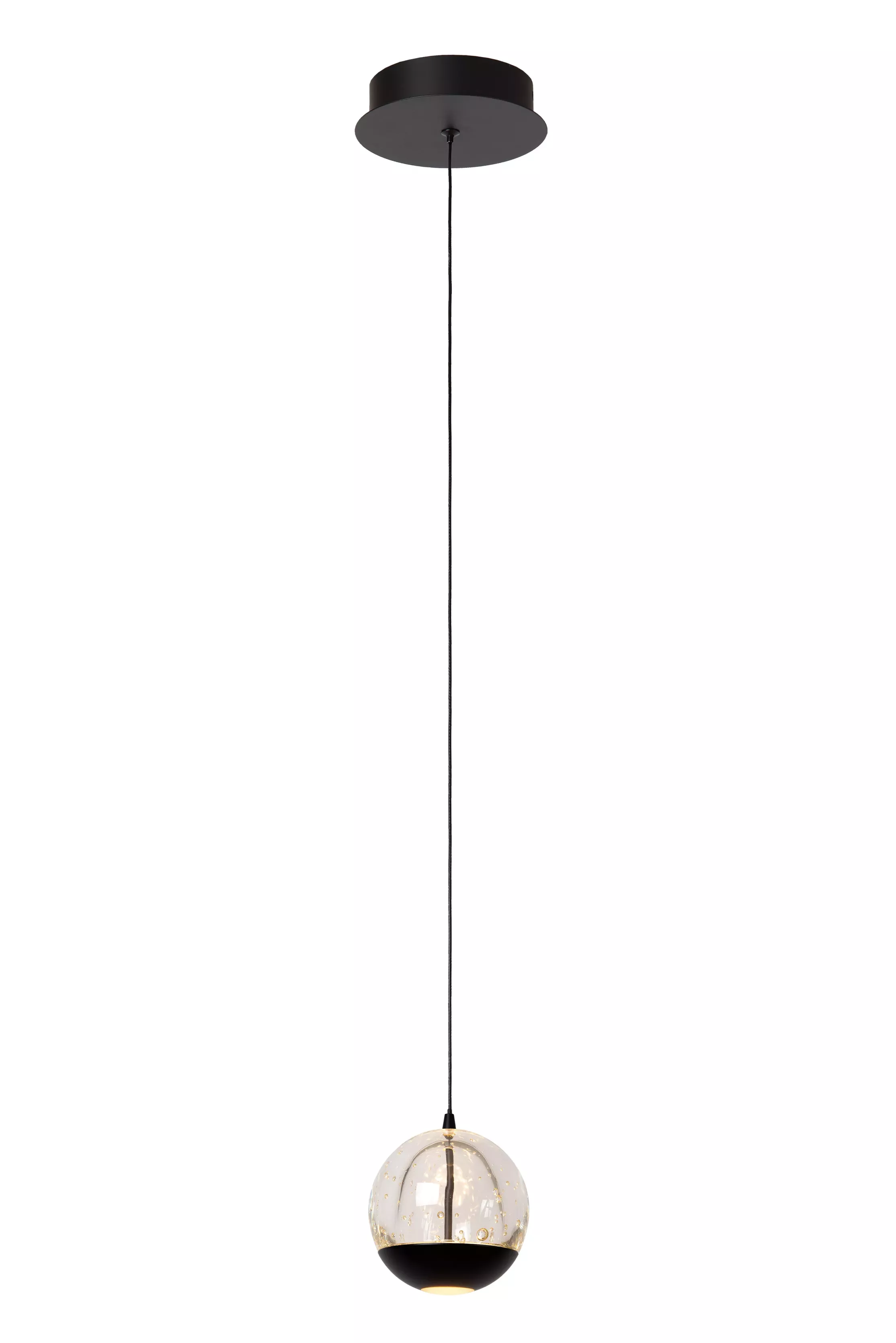 Lampa wisząca SENTUBAL czarna LED 1x6.3W Ciepła biel 250lm Lucide