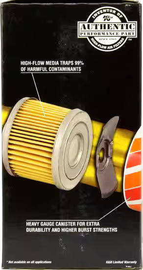 K&N HP6001 Performance Gold Oil Filter