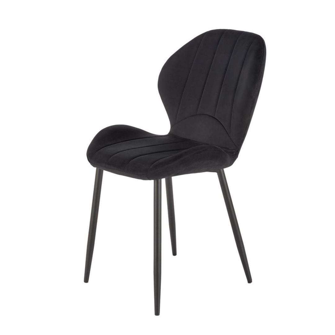 Krzesło tapicerowane K538 VELVET czarne