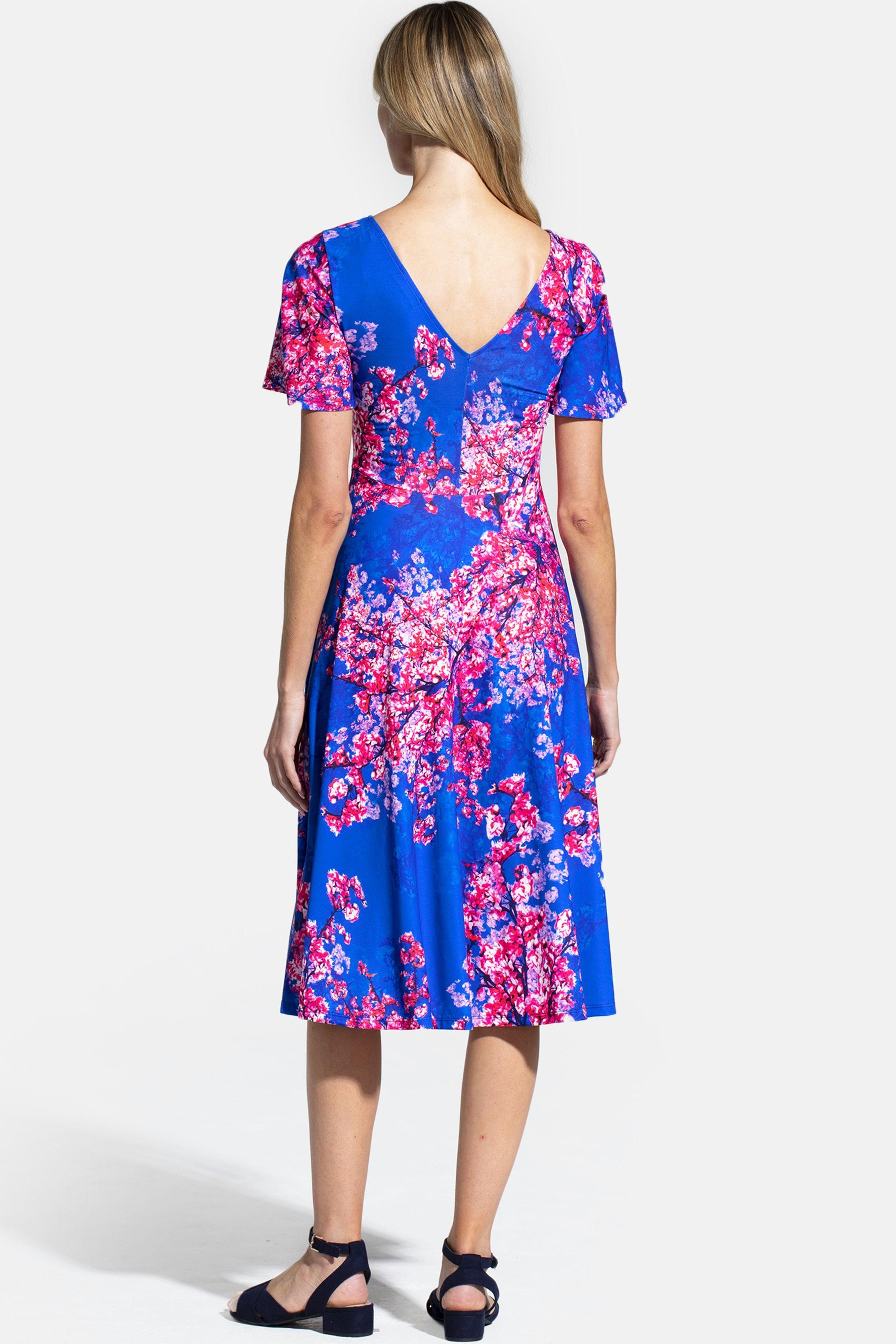 Hot Squash Fit and Flare Midi Dress