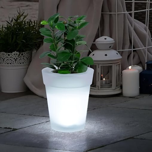 NNETM Outdoor Solar LED Garden Pot Light
