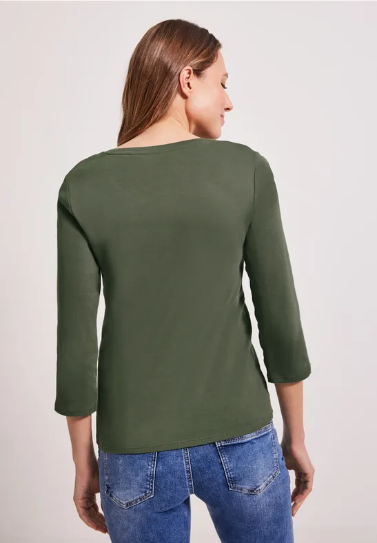 Basic Shirt mit Rundhals