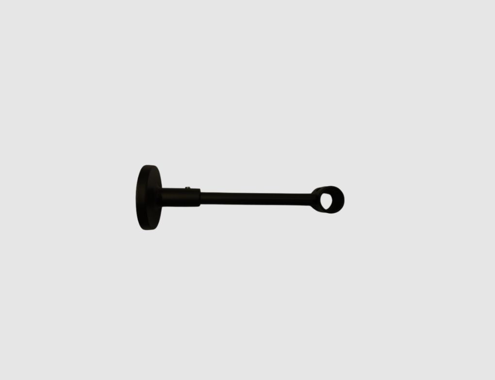 Träger 16mm Schwarz geschlossen