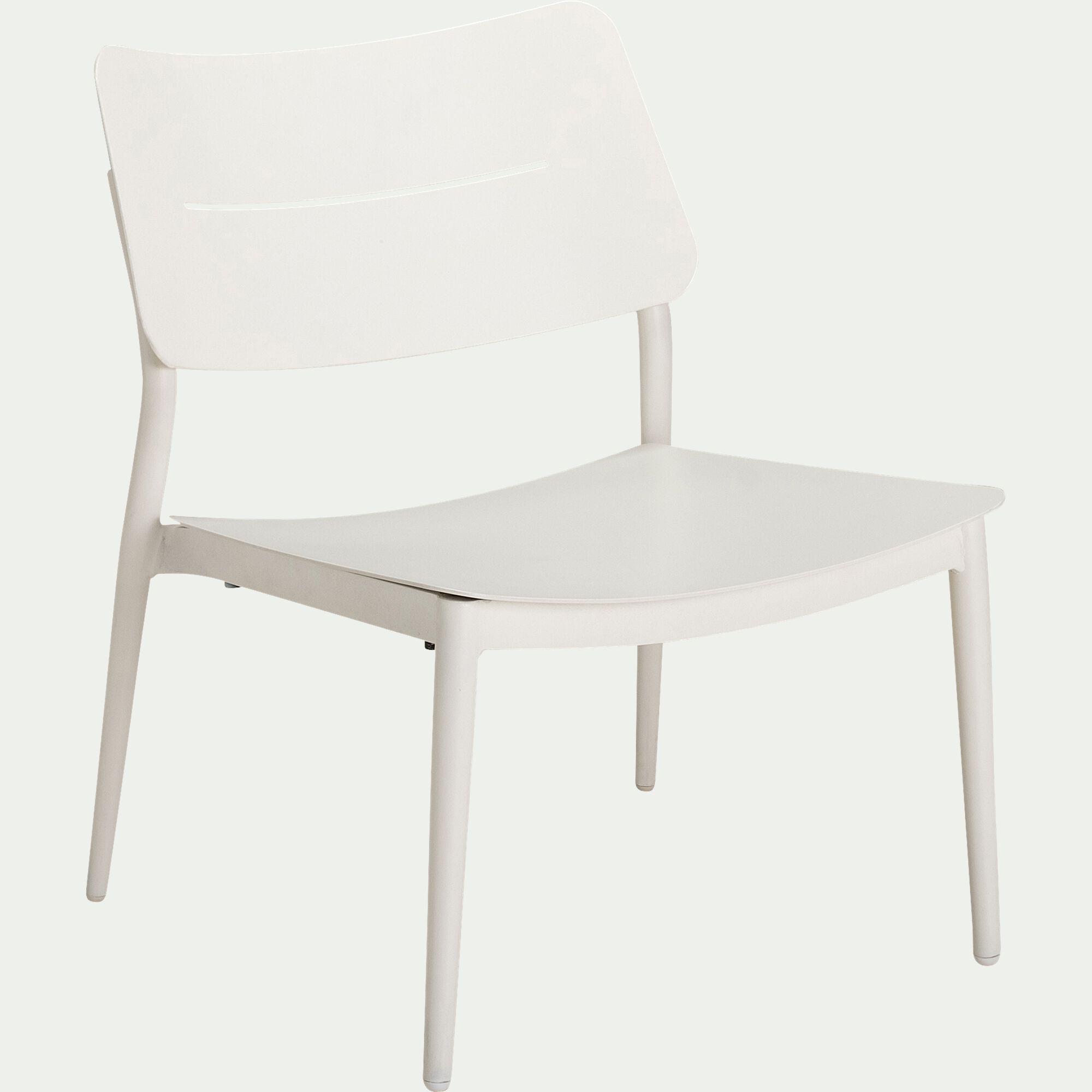 TOMA - Fauteuil de jardin en aluminium - blanc