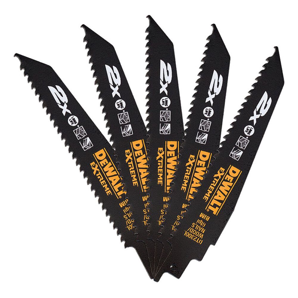BAJONETTSAGBLAD DEWALT EXTREME DT2300L-QZ 6TPI 152MM 5STK