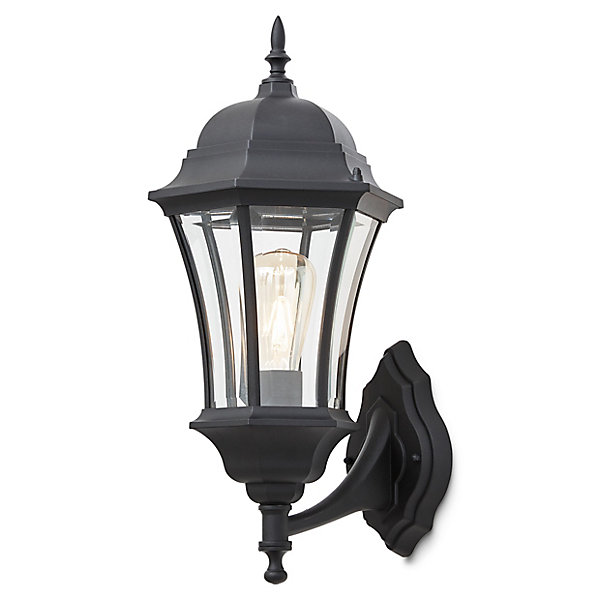 Applique murale Richelieu E27 60W IP44 GoodHome noir