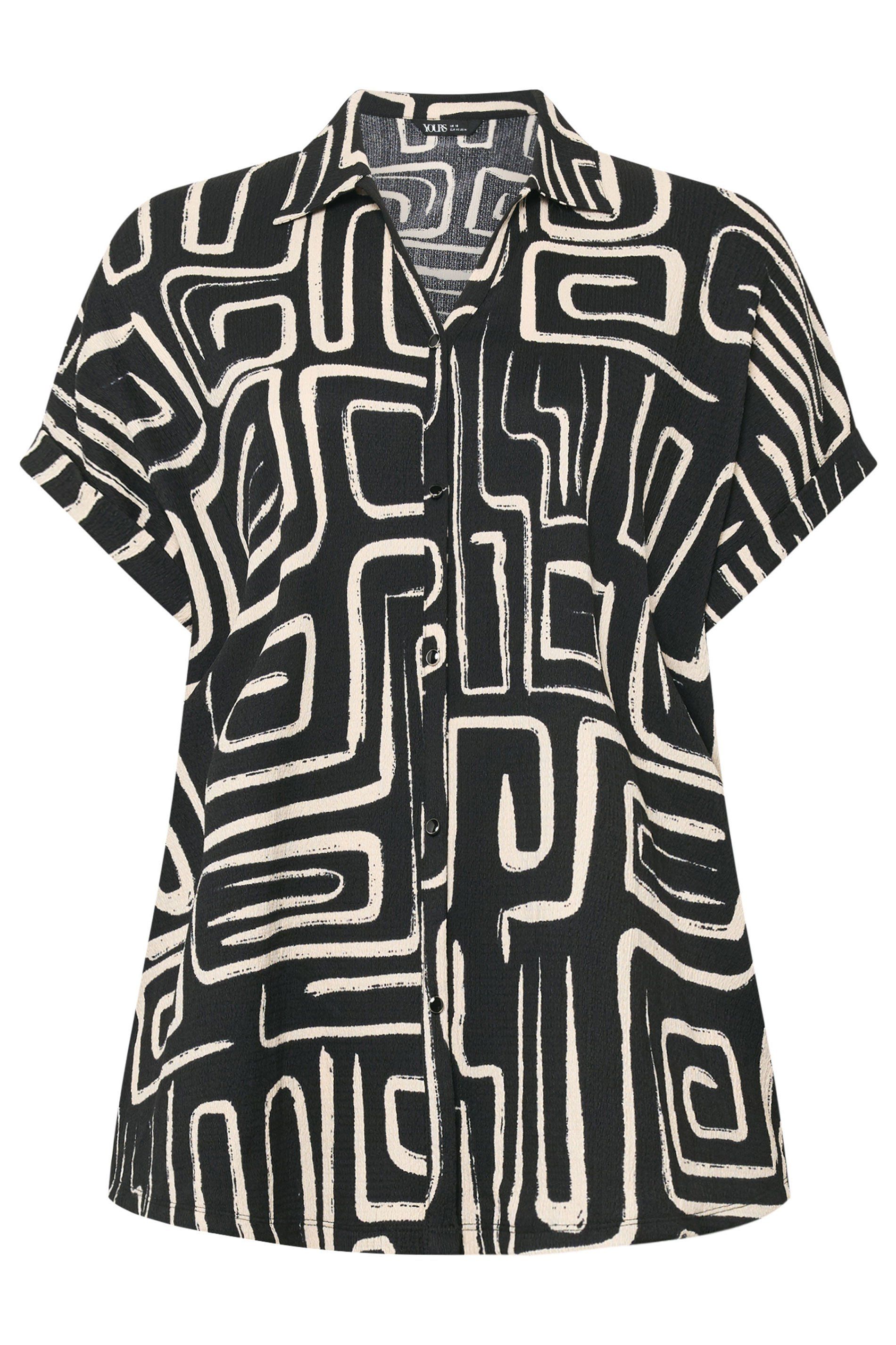 Yours Abstract Textured Boxy Top
