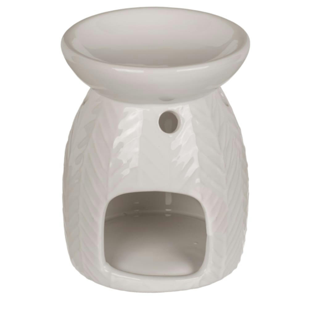 - Brûle-Parfum blanc en céramique