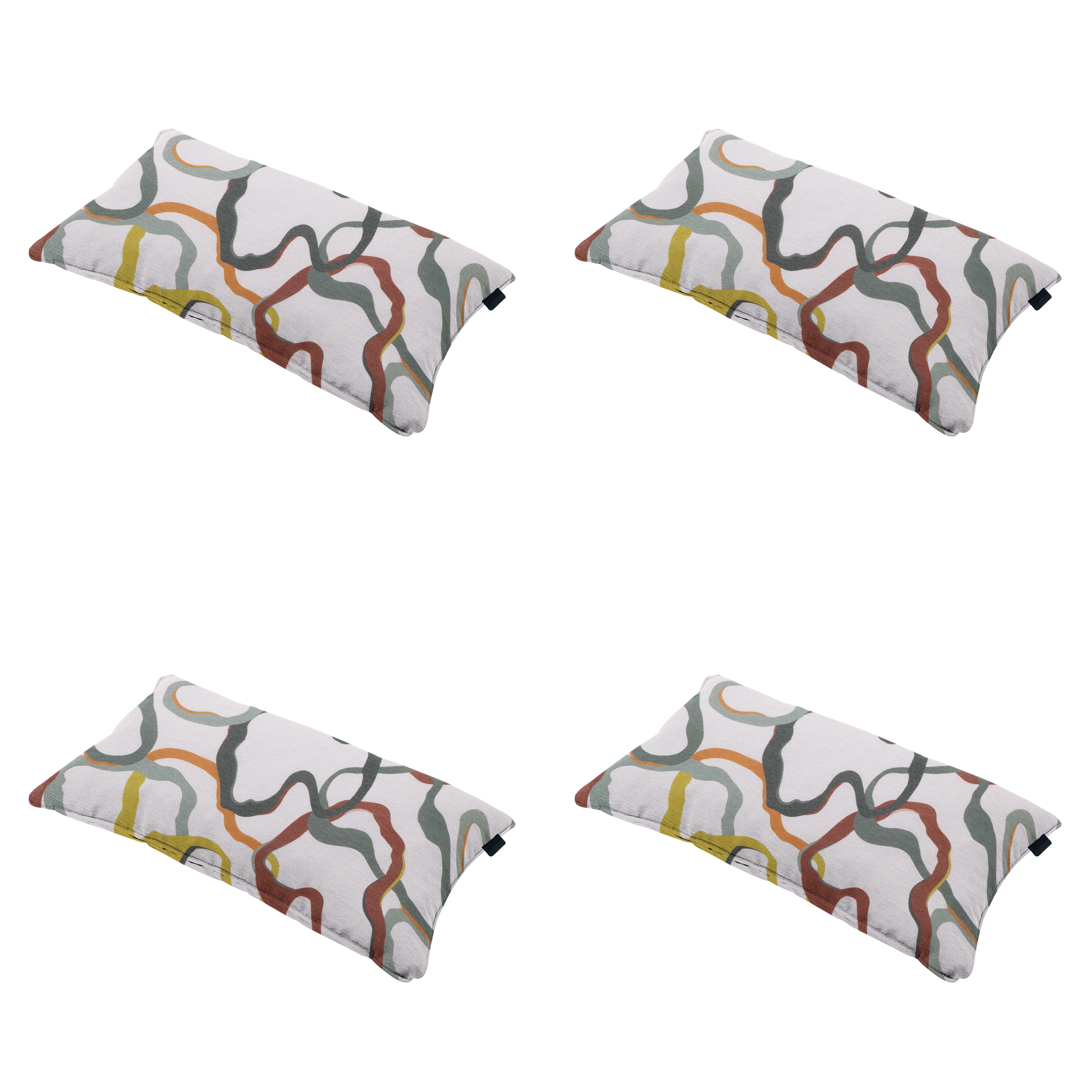 Madison sierkussen Blaze - multikleur - 30x50x10cm - set van 4