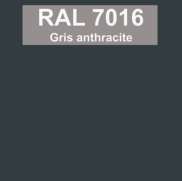 Closoir de faîtage tout aluminium 400 mm X 5 ml Gris Anthracite souple ventilé - Ral 7016