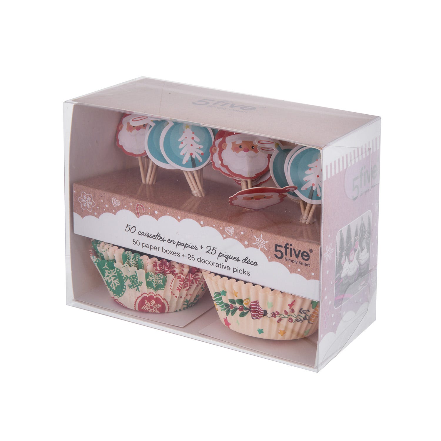 Kit natalizio decoro muffin