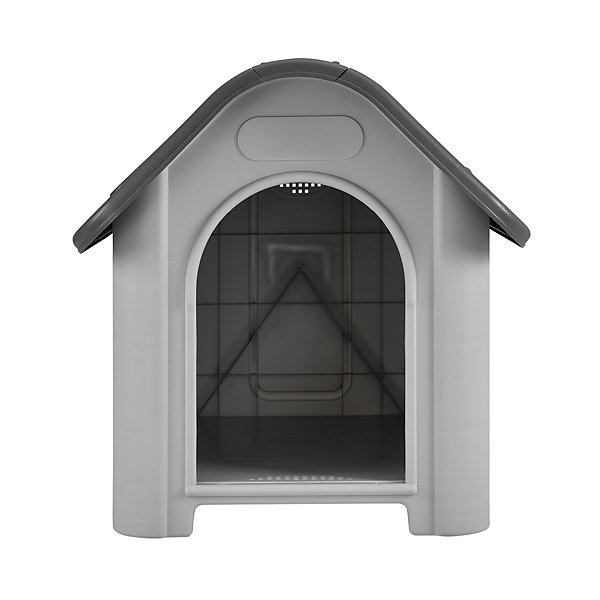 Niche Pvc Avec Trou D'aération Gris Et Noir 87 X 72 X 75,5 Cm en.casa