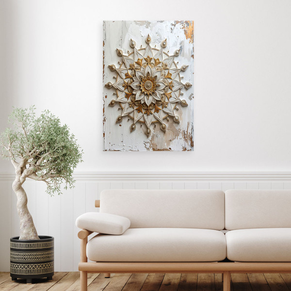Obraz do salonu sypialni biura, Mandala Zen Spa Orientalny 20x30
