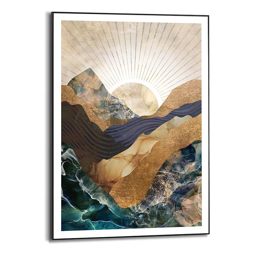 DEKORBILDE REINDERS HØSTFJELL SLIM RAMME 50X70CM SVART