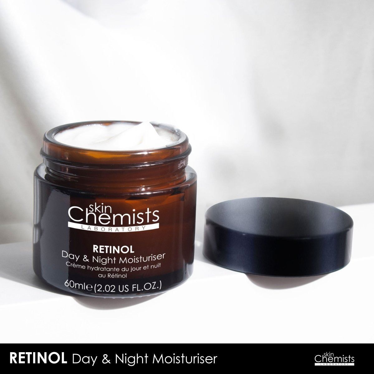 skinChemists professional Anti-Ageing Retinol Night Moisturiser with SYN-AKE 60ml for Cell Regeneration and Fine Lines