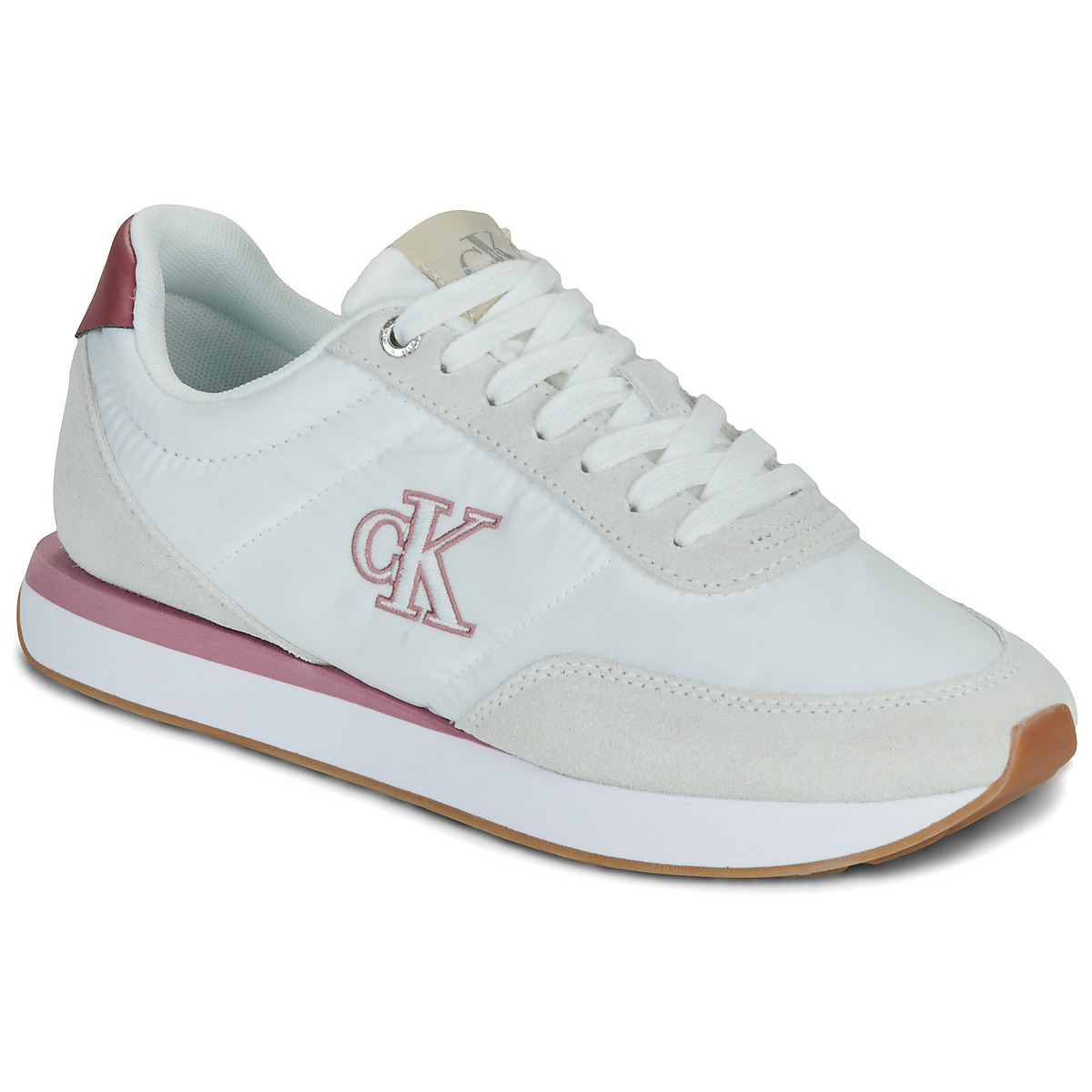 Calvin Klein Jeans - RETRO RUNNER ESS MIX MAT - White / Pink