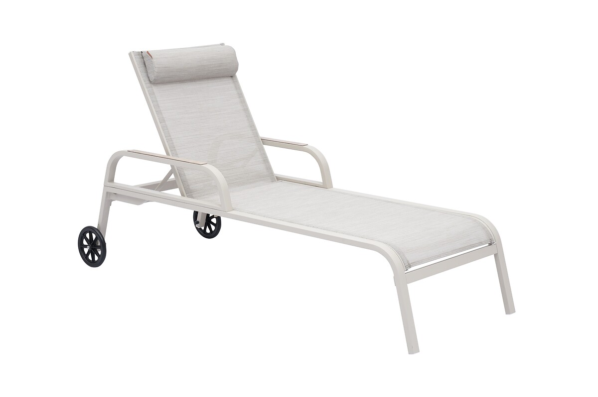 Espreguiçadeira OSMALA bege e argile