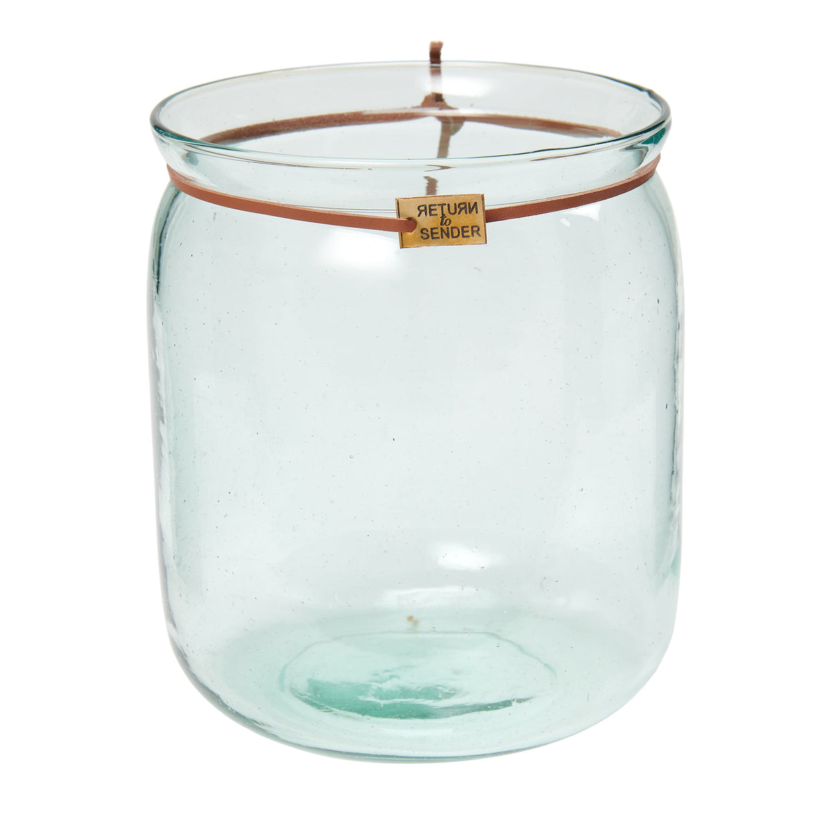 Return to Sender Windlicht 16 cm recycled glas voor kaars