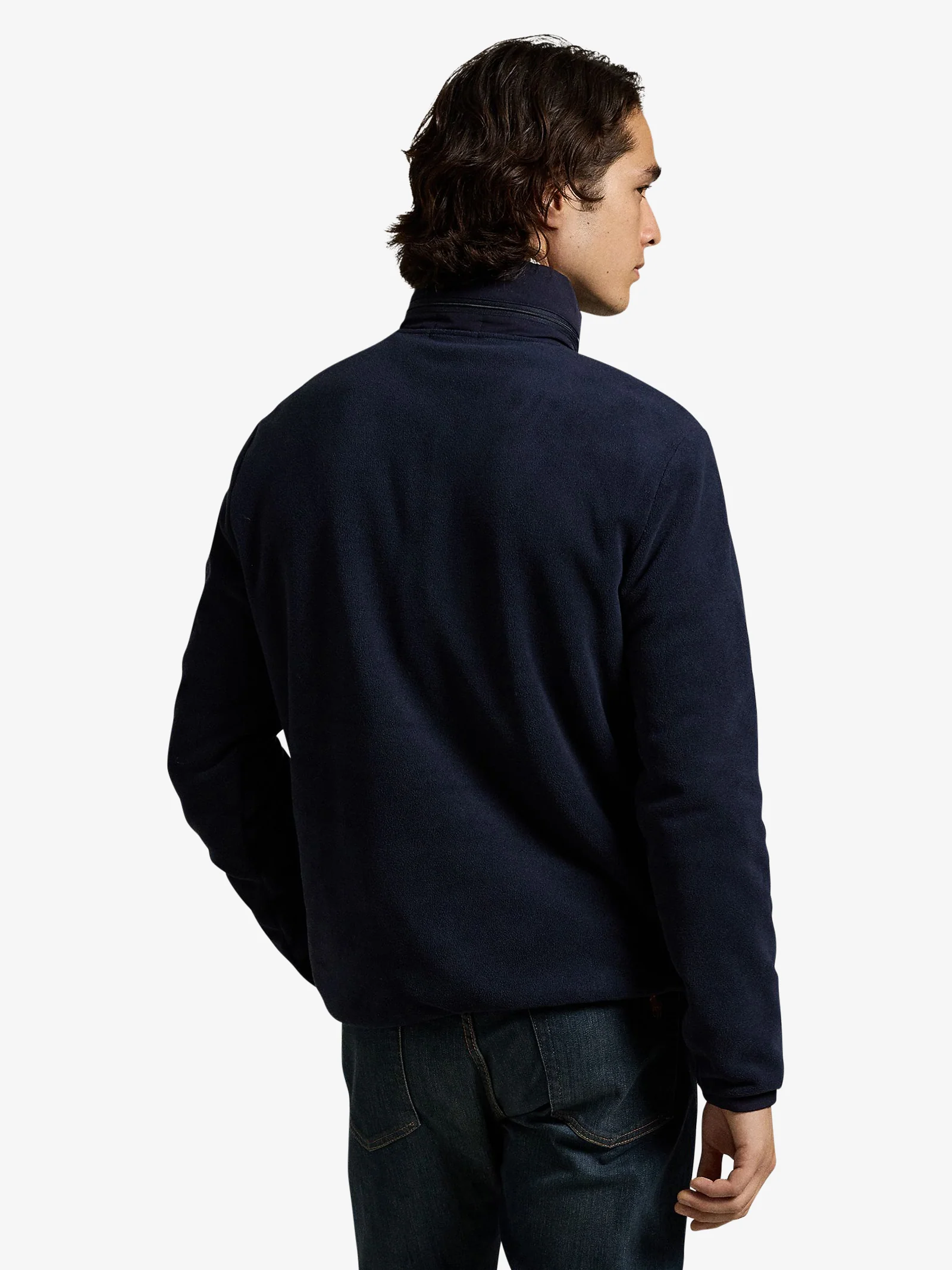 RL Navy Poly Fleece Bear Sweatshirt