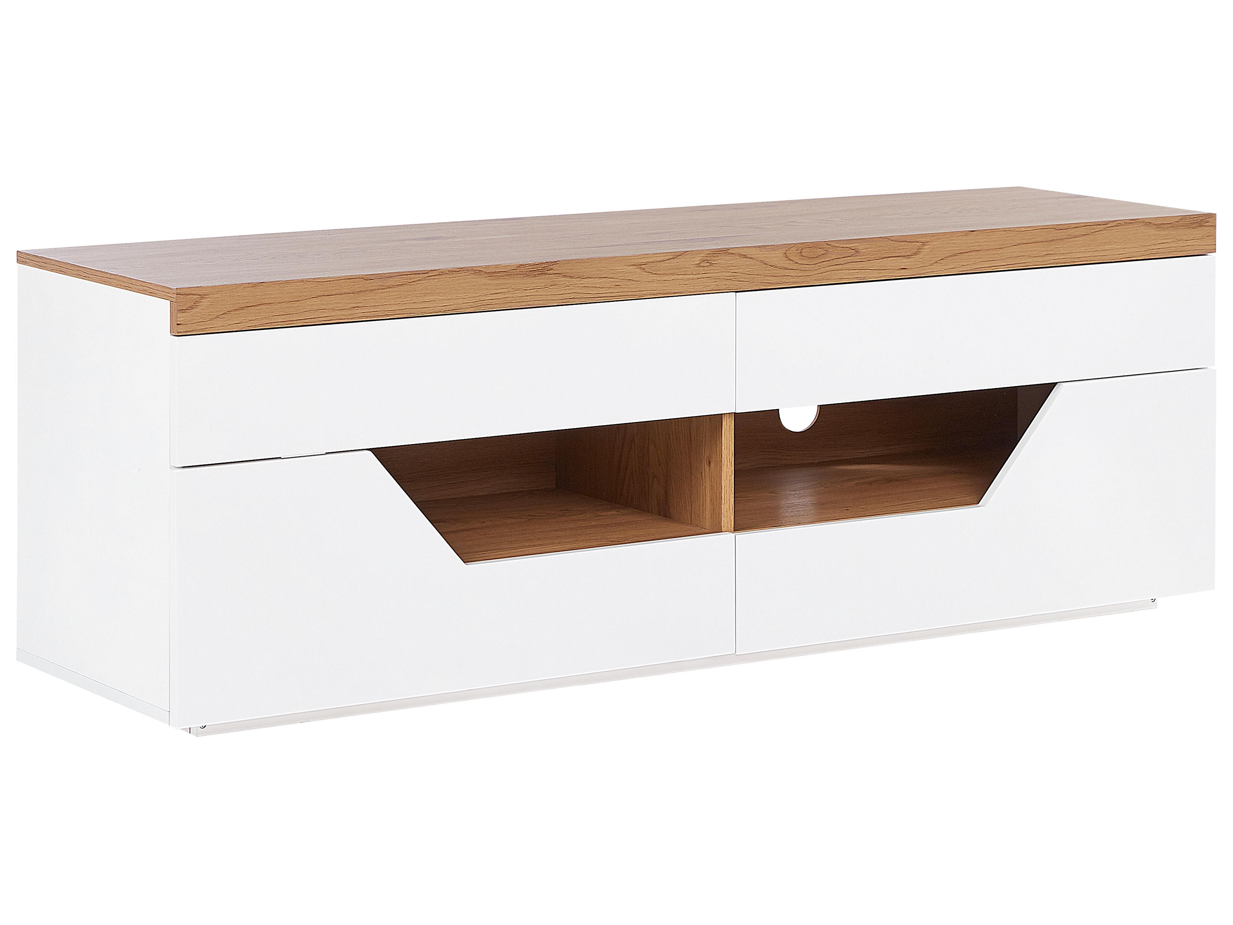 TV Stand CHEVAL Brown/ White