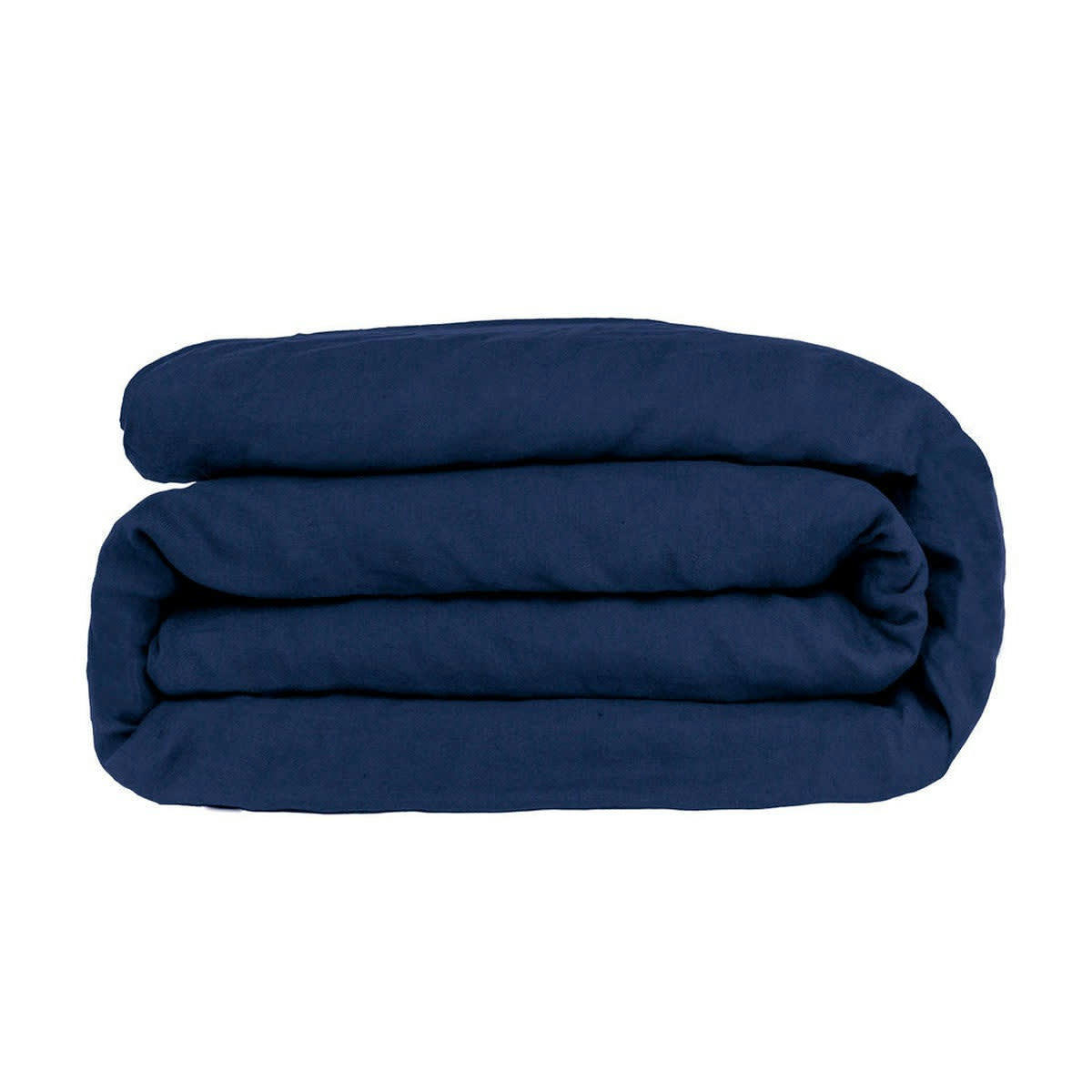 HORTENSE - Housse de couette lin lavé  260x240 bleu indigo