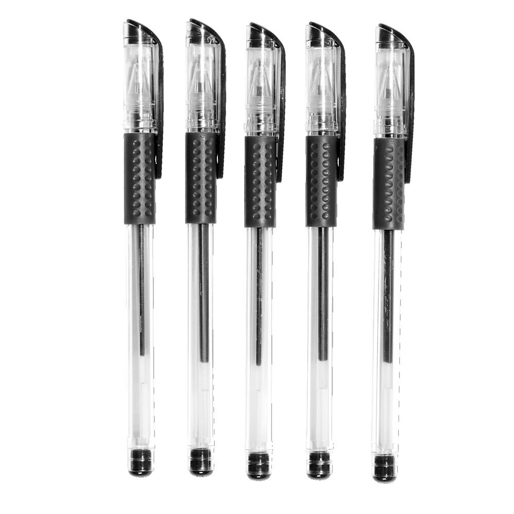Lot de 5 stylos à encre noire 0,6mm