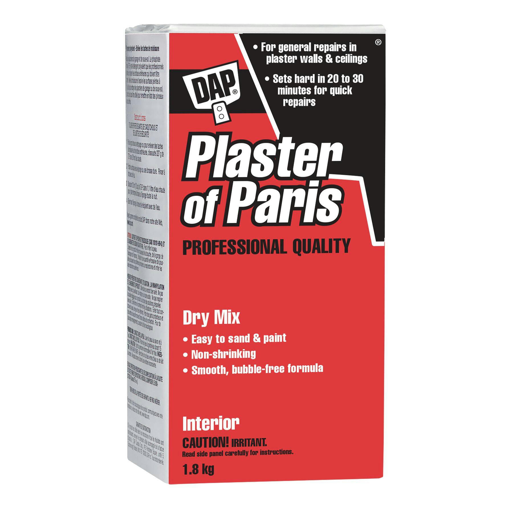 DAP Plaster Of Paris Professional Dry Mix Plaster For Indoor Wall & Ceiling Repairs, 2-kg