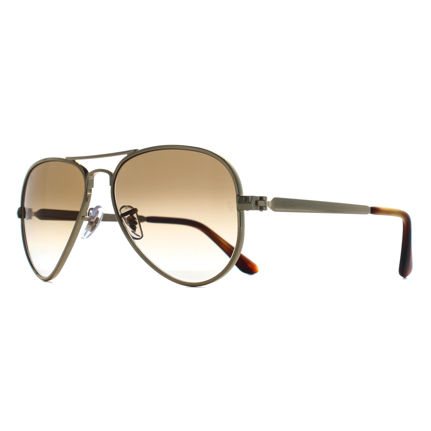 Ray-Ban Aviator Arista Gold Brown Gradient RB3925 Aviator Max