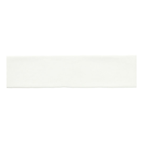 Carrelage mural intérieur blanc brillant effet carreaux anciens L.30,1 x l.7,5 cm x ép.8,5 mm, Vernisse