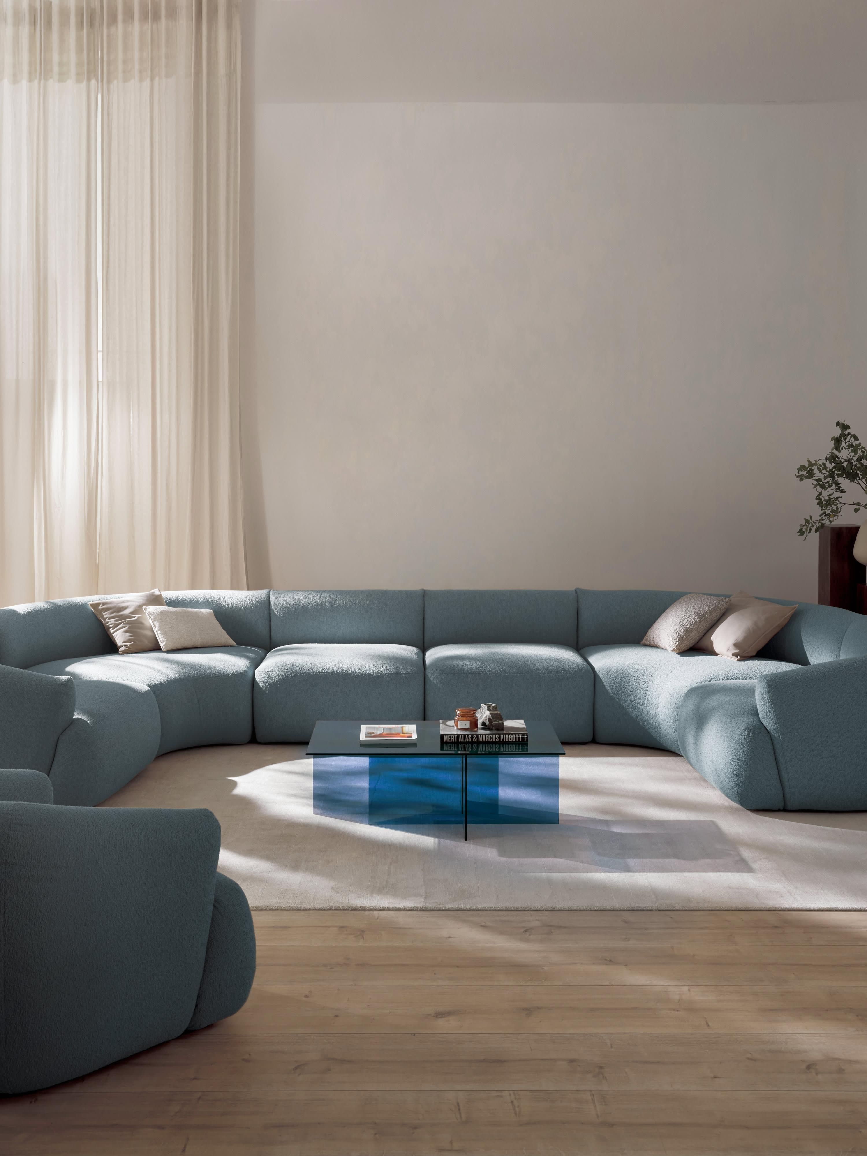 Modulares XL Bouclé-Sofa Sofia