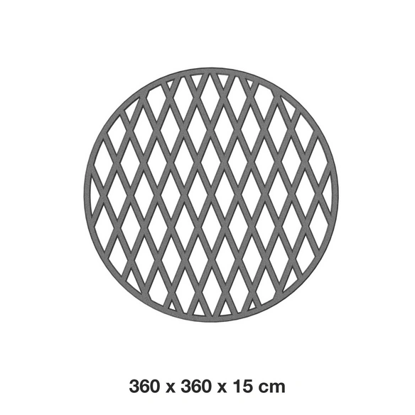 Grillrost »Dynamic Centre«, ⌀: 36 cm, Gusseisen