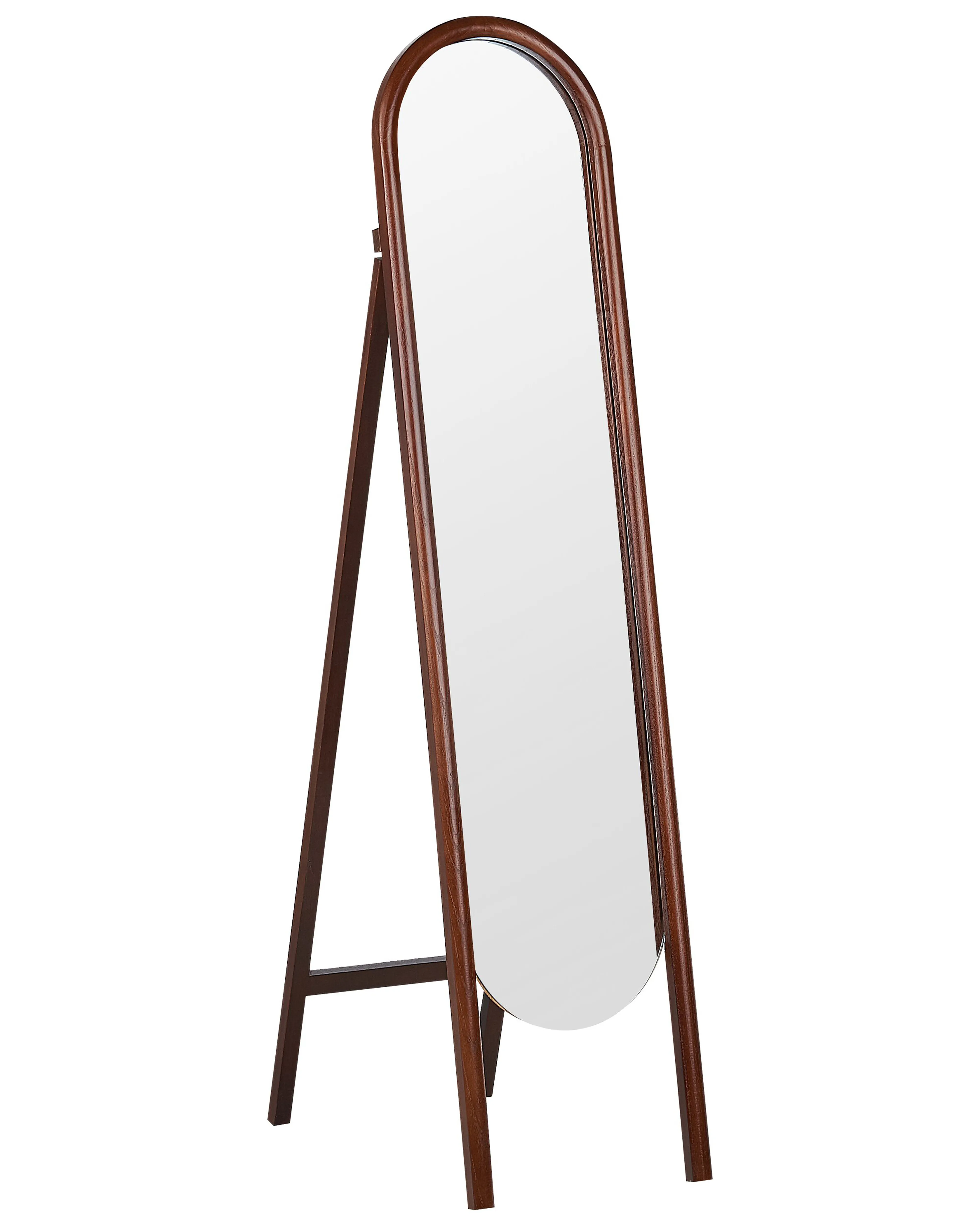 Standing Mirror CHELLES 150 cm Paulownia Wood Dark Brown