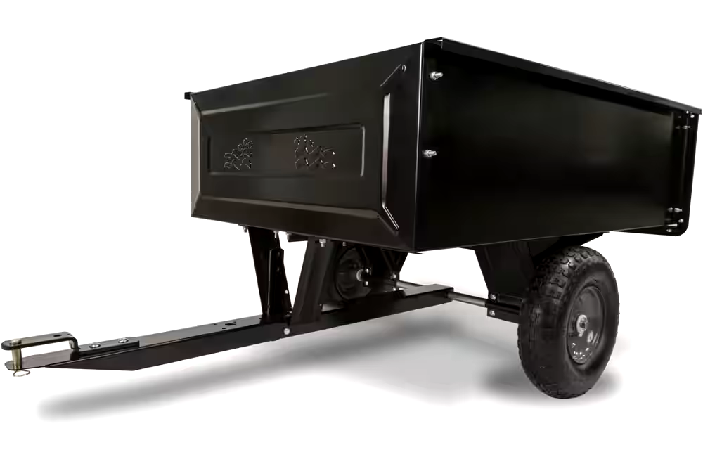 Agri Fab Steel Body Tow Behind Dump Cart with Pneumatic Tires, 10 cu ft, 350-lb