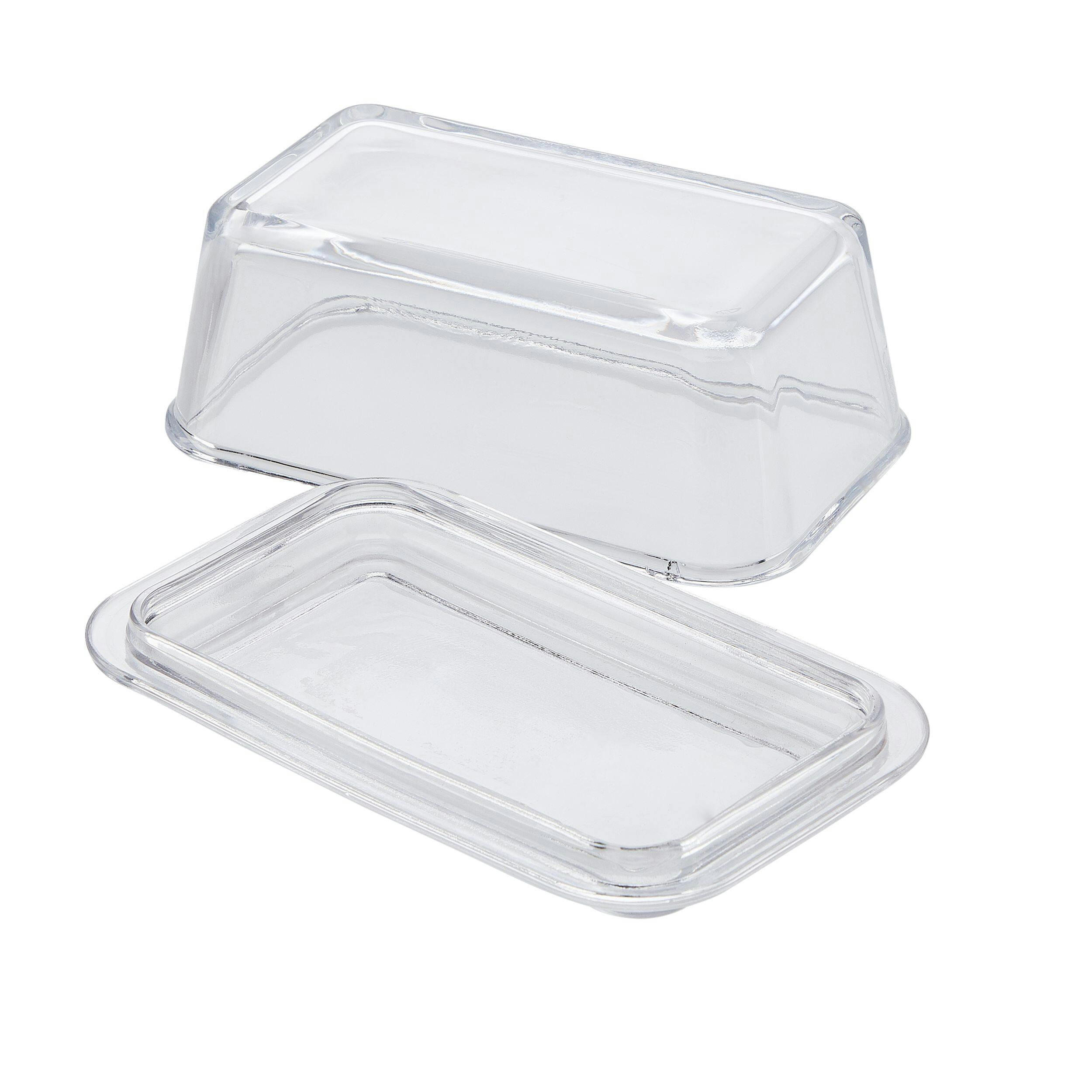 CANVAS Glass Butter Dish with Lid, Dishwasher Safe, 1-lb Butter Capacity