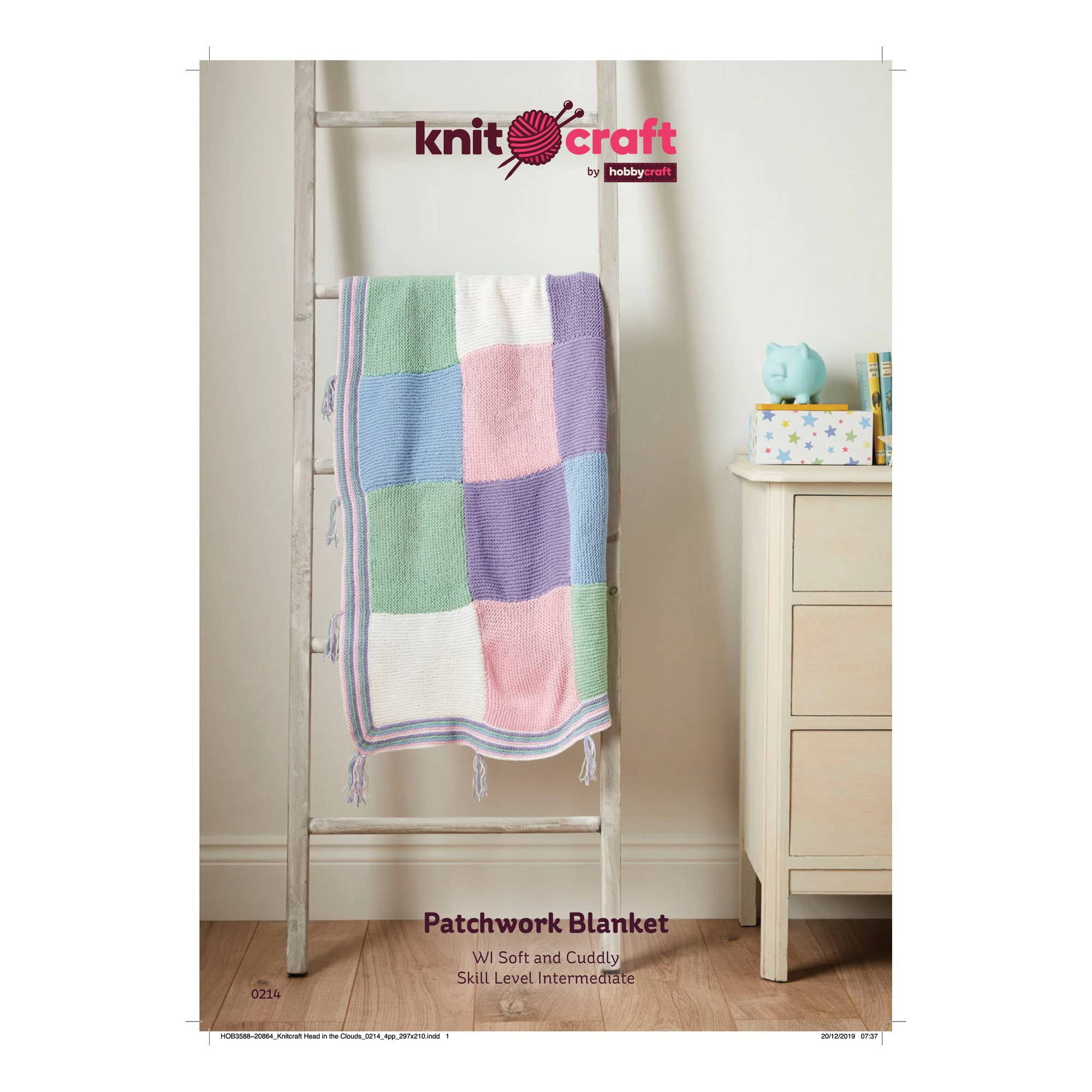 Knitcraft Patchwork Blanket Digital Pattern 0214