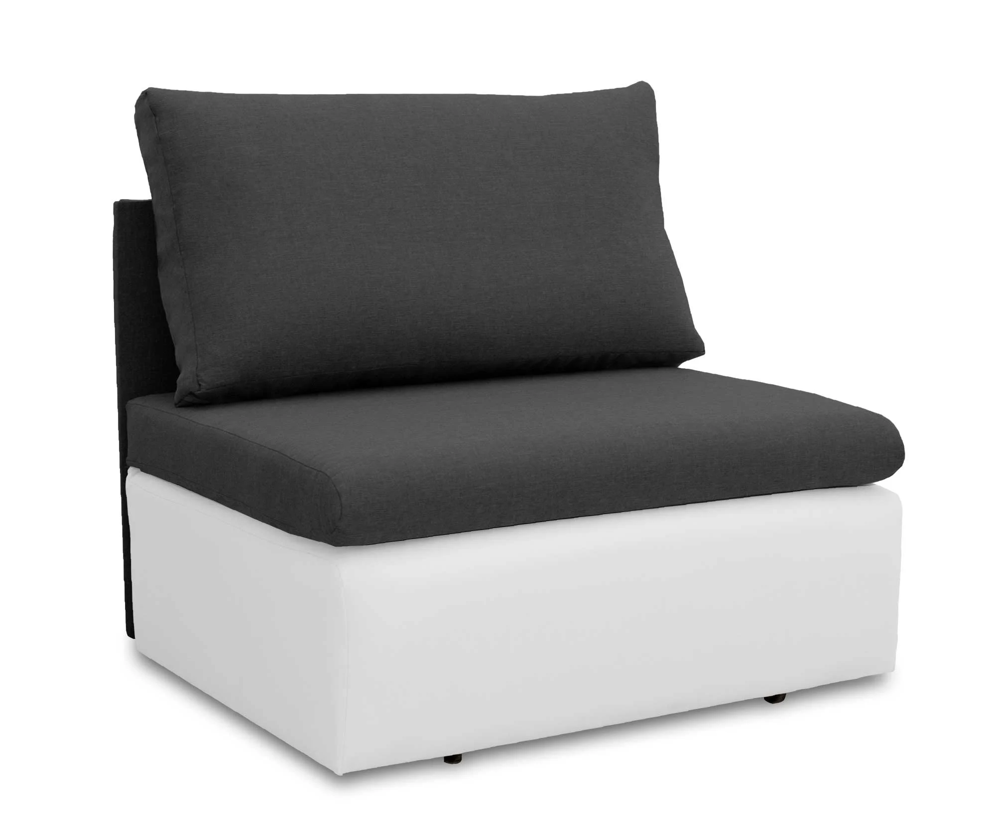 Sofa jednoosobowa Toledo Grafitowy/Biały