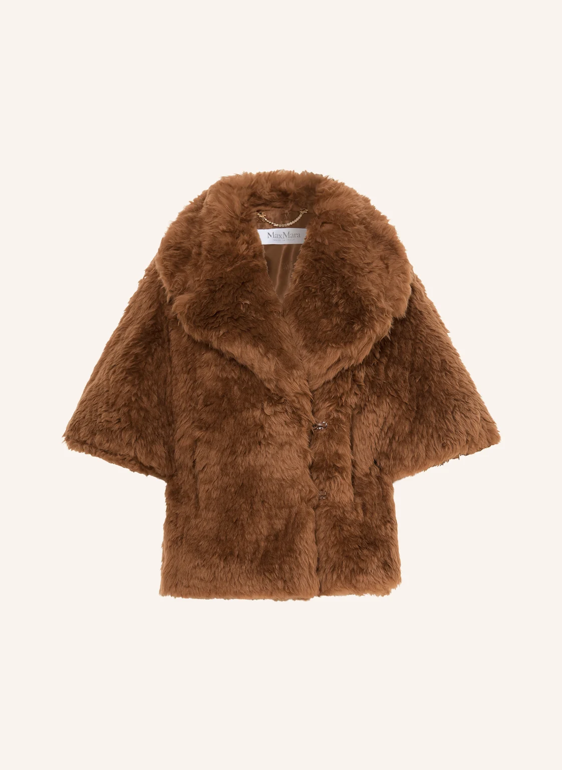 Max Mara Cape ACCORTA aus Kunstfell mit 3/4-Arm