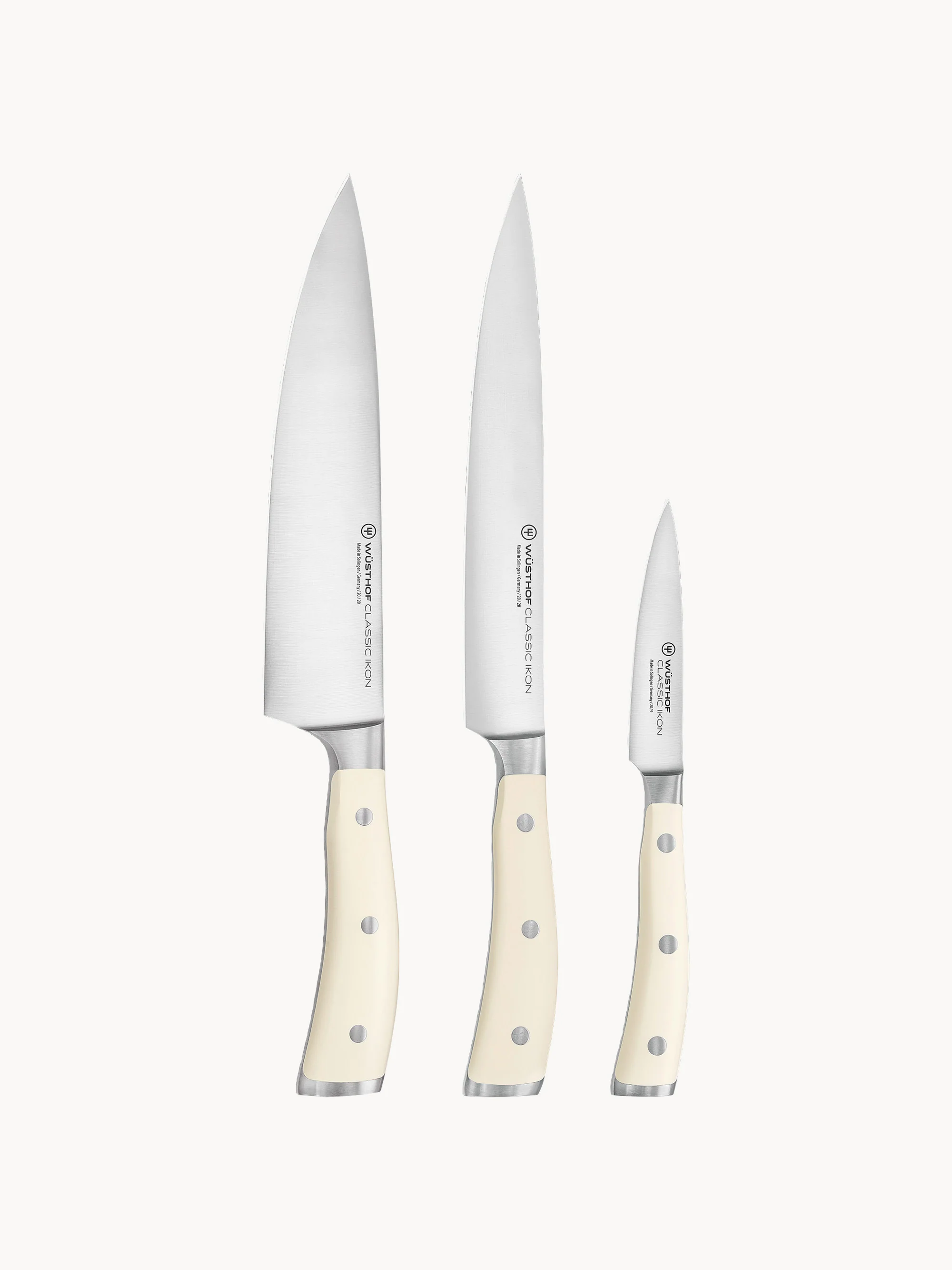 Messer-Set Classic Icon aus Edelstahl, 3er-Set