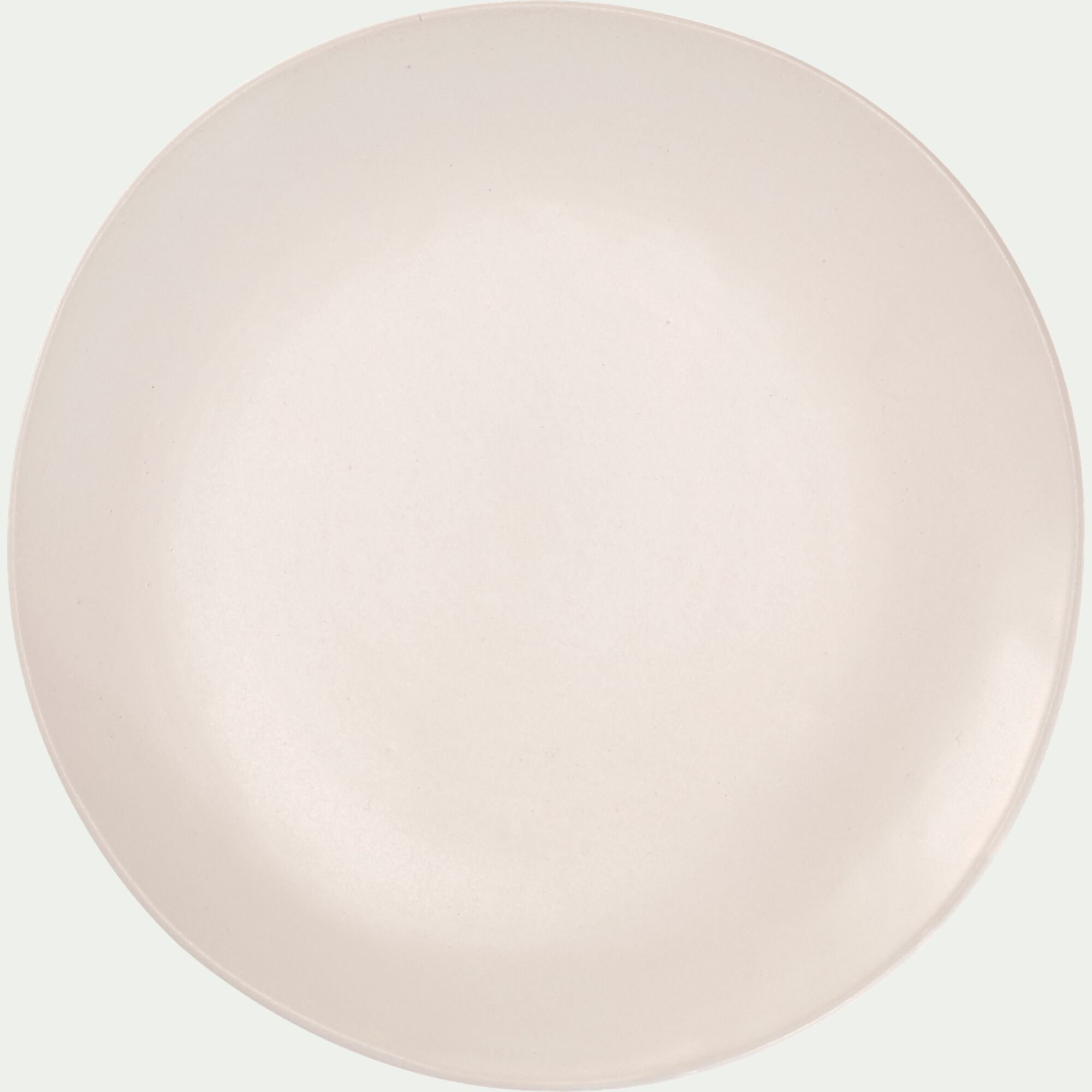 DOUZ - Assiette à dessert en grès D20,5cm - blanc ventoux