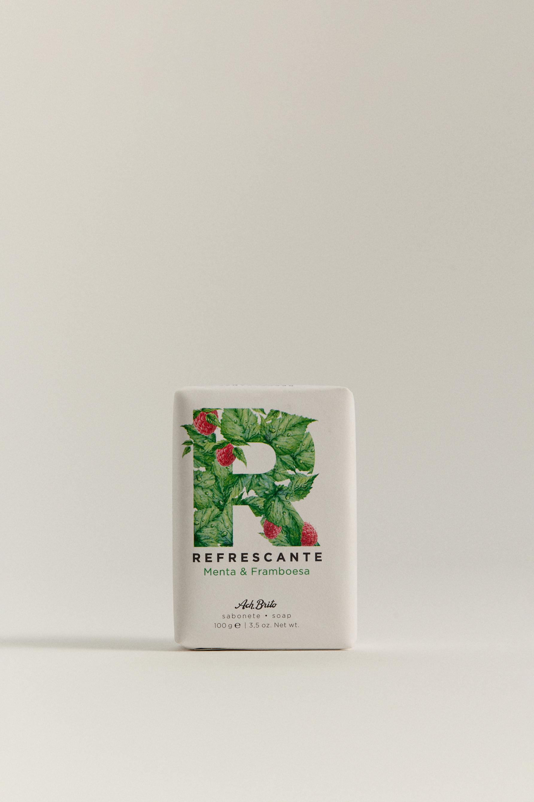 Jabón refrescante - menta y frambuesa 100 g Ach. Brito