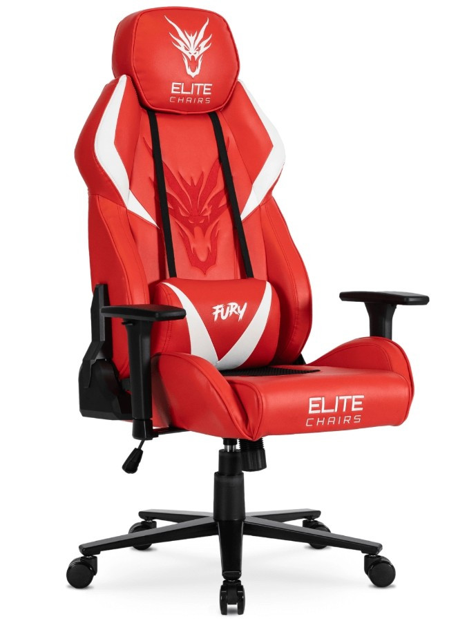 Fotel Gamingowy Obrotowy Ergonomiczny Krzesło Dragon NEXON Czerwony